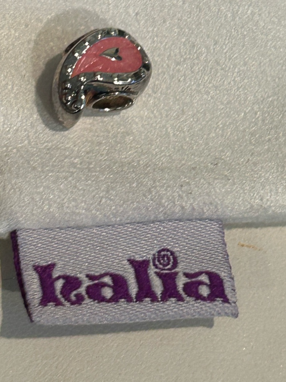 Pandora-style “Zesty for Life” Charm - Pink Enamel/Sterling Silver